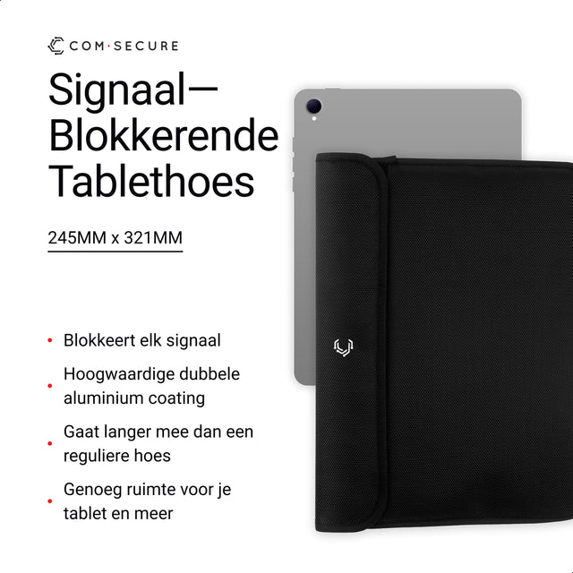 Comsecure signaalblokkerende hoes voor tablet
