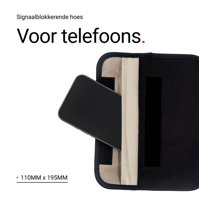 Comsecure signaalblokkerende hoes voor telefoon en autosleutels