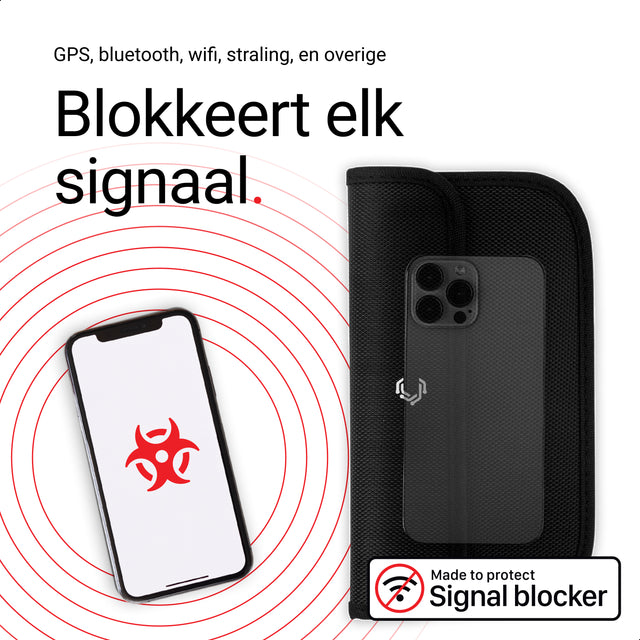 Comsecure signaalblokkerende hoes voor telefoon en autosleutels
