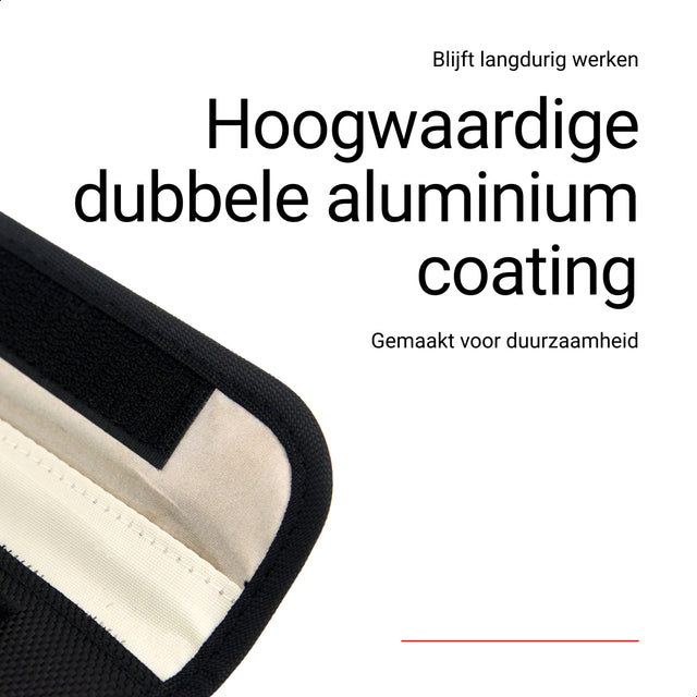 Comsecure signaalblokkerende hoes voor telefoon en autosleutels